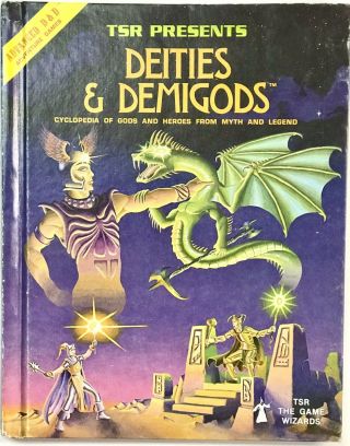 First Print 144 Pages Ad&d Deities & Demigods 2013 Dungeons & Dragons Tsr 1980