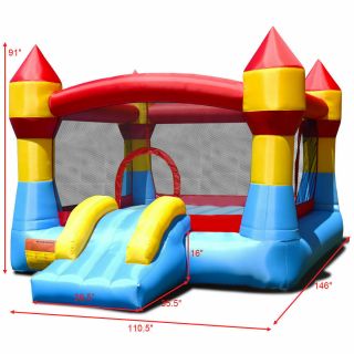 Inflatable Bounce House Castle Jumper Moonwalk Playhouse Slide With Blower 2
