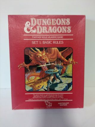 Dungeons & Dragons Basic Rules Set 1 1011 - Australian Edition 1983