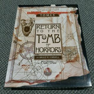 Return To The Tomb Of Horrors - Dungeons & Dragons Ad&d 2nd Edition Tsr 1162