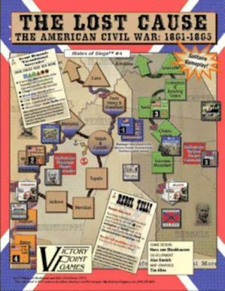 Victory Point Games Wargame Lost Cause - The American Civil War 1861 - 65 Nm