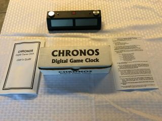 Dci - Chronos Digital Game Chess Clock - Black - Touch Sensitive