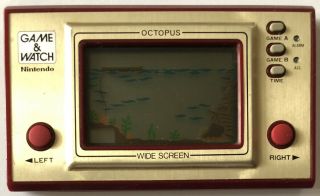 Nintendo Game & Watch Screen Handheld Octopus Oc - 22 |