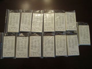 1983 Strat - O - Matic Baseball Complete Set W/xps Extra Players