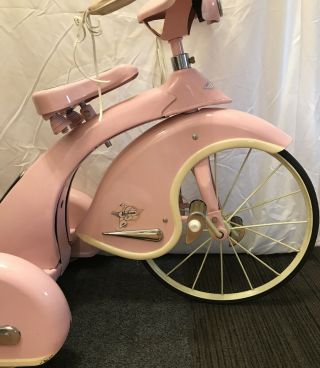 26 " Retro Pink Princess Trike - Airflow Collectibles - Steel - Rubber Tires/handles