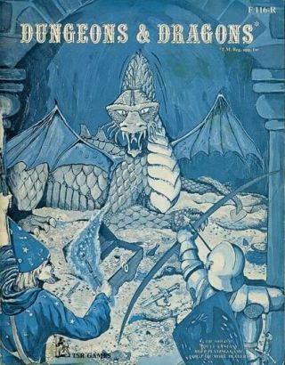 Dungeons & Dragons Rulebook F116 - R Tsr 1st Prt Set Guide Basic Lizard Logo Games