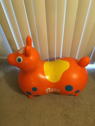 Gymnic Rody Max Orange Bounce Horse Ride On For Kids 8005 3
