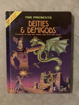 Deities & Demigods - 1st Ed Advanced Dungeons & Dragons 144 Page W Cthulhu