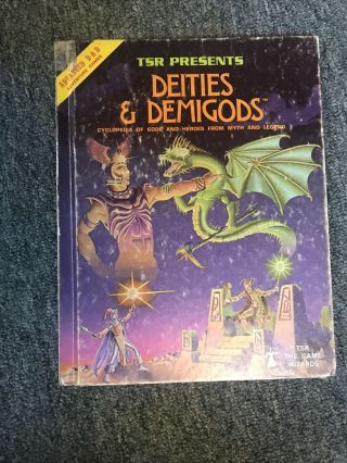 1st Print Deities & Demigods Tsr 2013 Ad&d Dungeons And Dragons 144 Pgs Cthulhu