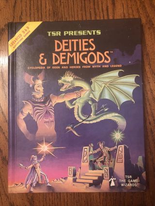 Deities & Demigods 1st Printing Adv Dungeons & Dragons 144 Pgs 1980 Tsr