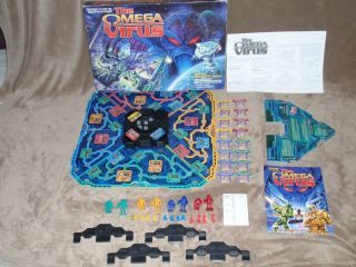 1992 Milton Bradley The Omega Virus Electronic Talking Board Game 100 Complete