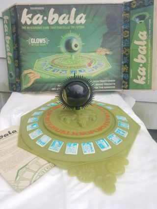 Vintage Transogram Kabala Fortune Telling Game Glow In The Dark 1967 Eye Zohar