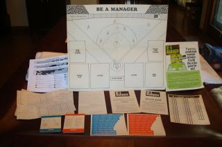 Be A Manager Of Big League Baseball Players Game - Incomplete C 1953