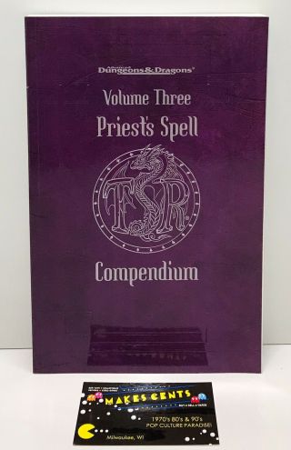 Tsr Advanced Dungeons & Dragons Priest’s Spell Compendium Volume Three 11611
