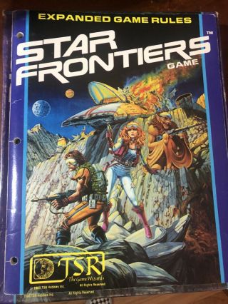 Star Frontiers Vintage Sci Fi Rpg By Tsr Games Box First Printing 1982 W/ Module