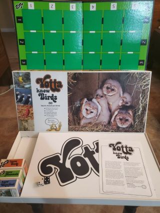 Vintage Yotta Know Birds Board Game,  Waterfowl & Mammals Expansion Packs 1982 3