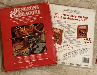 Dungeons and Dragons Red Box Basic Rules Set 1 1983 TSR 1011 1st Edition 2