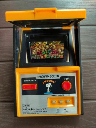 Vintage Nintendo Game Watch Panorama Screen Snoopy