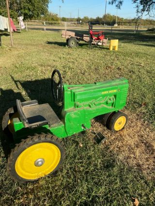 Vintage John Deere A Pedal Tractor Paint Decals PLUS Wagon 2