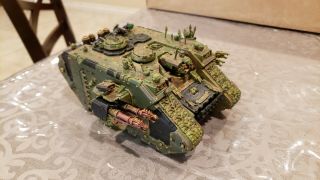 40k Chaos Space Marines Death Guard Land Raider,  Nurgle,  Fully Painted