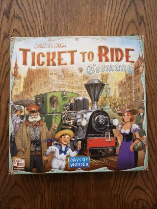 Ticket To Ride Germany.  Rare.  Open Box,  Unplayed.