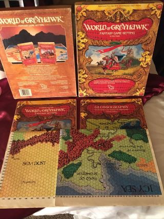 World Of Greyhawk Fantasy Game Setting Boxed Set Tsr D&d Dungeons And Dragons