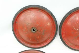 Set of 4 Vintage Soap Box Derby Official Wheels Soapbox Tires and 2 Axles 3