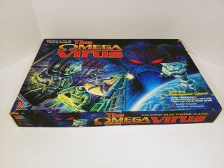 The Omega Virus Talking Electronic Vintage Board Game Mb 1992 Complete &