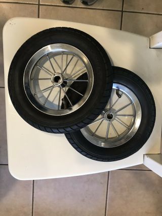 Schwinn Roadster Tricycle Part: Rear Wheel,  Tube,  & Tire.  Set Of 2.