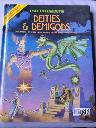 Deities & Demigods Advanced Dungeons & Dragons Ad&d Tsr Cyclopedia Myth Gods 80