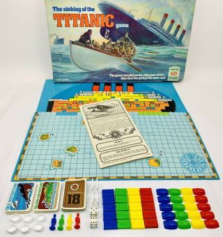 The Sinking Of The Titanic Board Game 2003 - 2 Ideal - Complete - Rare -