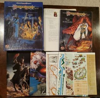 Ad&d Dragonlance Tales Of The Lance Boxed Set (1992 Tsr 1074) Dungeons Dragons
