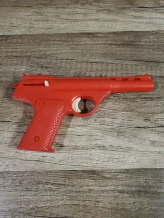 Vintage 1970s Placo Toys Plastic Toy Dart Pistol Gun Red