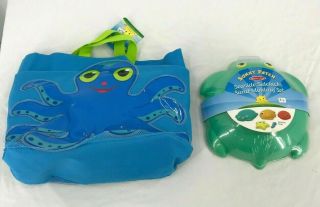 Melissa & Doug Sunny Patch Octopus Beach Bag And Seaside Sand Moulding Set