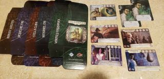 Arkham Horror Lcg Invocation 2020 7 Promo Cards W/ 5 Deck Boxes