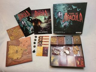 Fury of Dracula 4th Edition Wizkids Board Game w/ Painted Minis (2018) 3