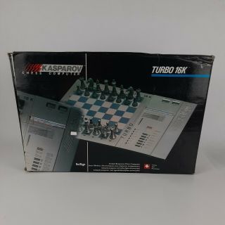 Scisys Kasparov Turbo 16k Electronic Chess Computer 270 1985 Open Box
