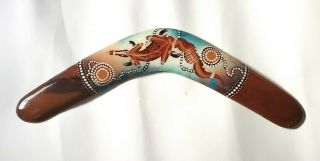 Boomerang 16 " Jabiru Made In Australia Aboriginal Art Connection Native Timber