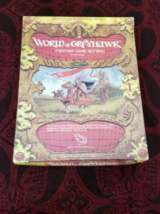 World Of Greyhawk Fantasy Game Setting - Tsr Box Set