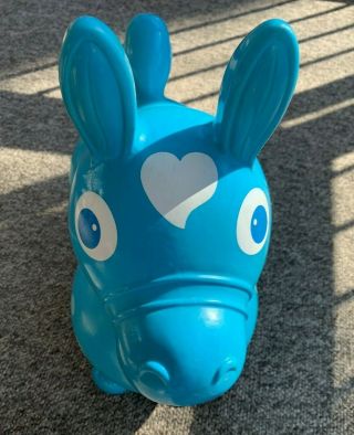 Gyminic Rody Blue Rody The Inflatable Horse Ride On Child Toy Made In Italy