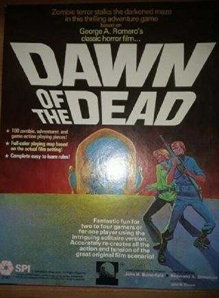 Spi 1978 Dawn Of The Dead - Boxed - Unpunched