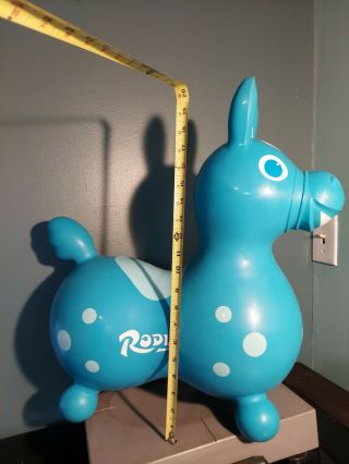 Rody Horse Child ' s Bounce Ride Toy Blue LedraPlastic Italy Kettler 2