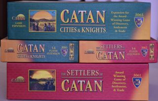 The Settlers Of Catan,  Cities And Knights Board Game 3 - 6 Players Never Played