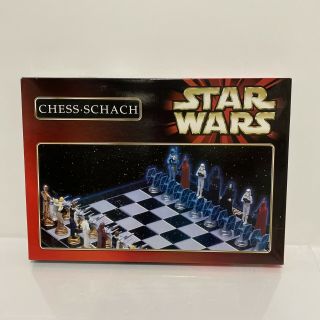 Star Wars 3d Chess Game Set Schach 1999