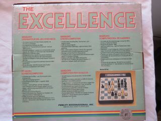Fidelity International PAR EXCELLENCE Computer Chess Set Model 6083 2