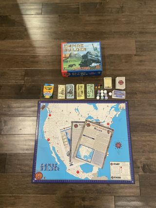 Empire Builder Mayfair Games Epic Railroading In North America.  & Complete