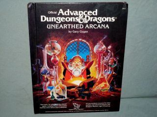 Ad&d 1st Edition Hardback - Unearthed Arcana (rare From 1985 - Htf And Exc)