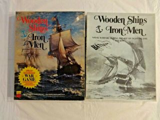 Two Versions Of Wooden Ships Iron Men - Battleline 1974 & Avalon Hill 709 1975