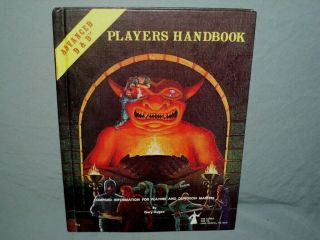 The Ad&d 1st Ed Hardback - Players Handbook (rare From 1980 And Exc)