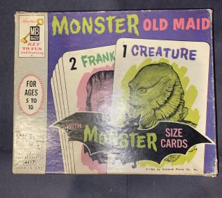 Monster Old Maid Milton Bradley 1964 Universal Pictures Complete.